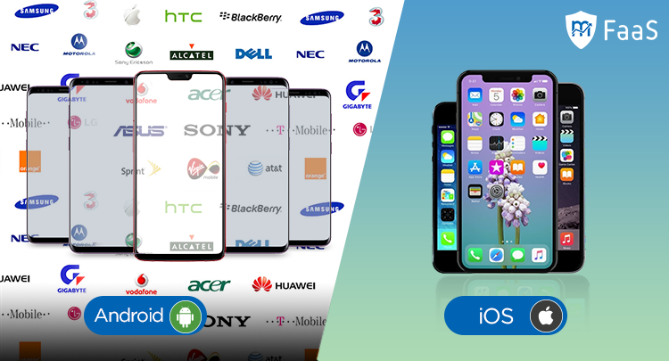 Android vs. iOS - Different devices and manufacturers